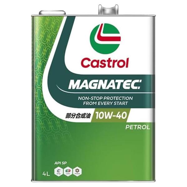 カストロール マグナテック API SP 4L 部分合成油 1缶 4輪ガソリン車用 CASTROL ...