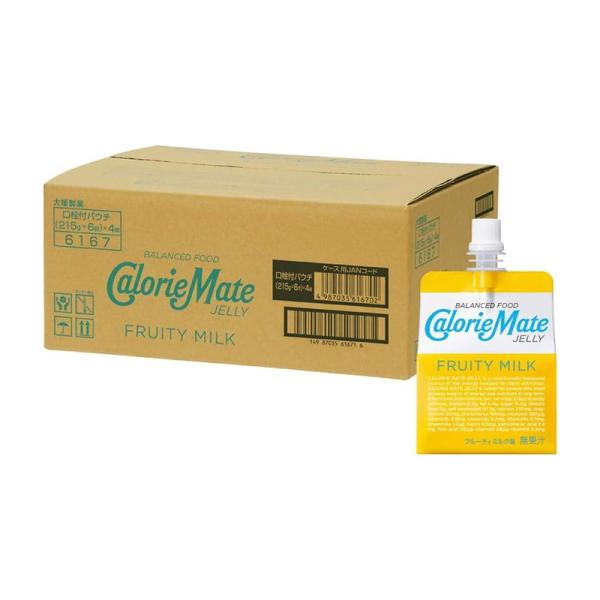 【24個セット】大塚製薬 カロリーメイト ゼリータイプ フルーティミルク味 215g×24個 498...