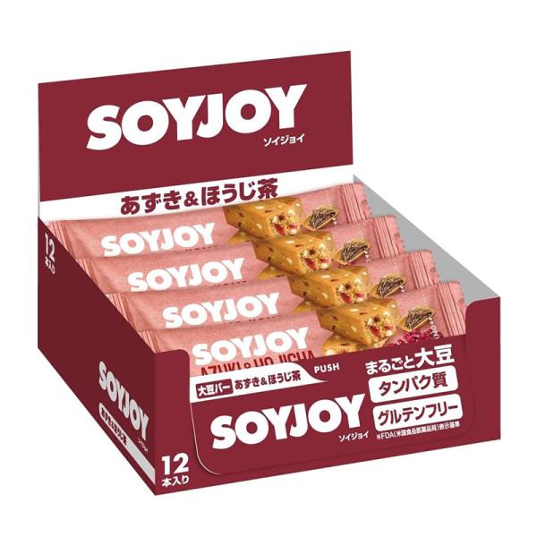 【12個セット】大塚製薬 ソイジョイ あずき＆ほうじ茶 30g×12本 4987035694717