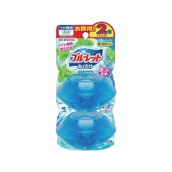 小林製薬 液体ブルーレットおくだけ つけかえ ミントの香り 2個パック 4987072091142