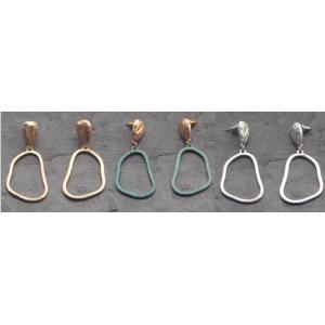 ピアス　アンティーク　ゴールド　シルバー　ターコイズ　プレゼント　レディース