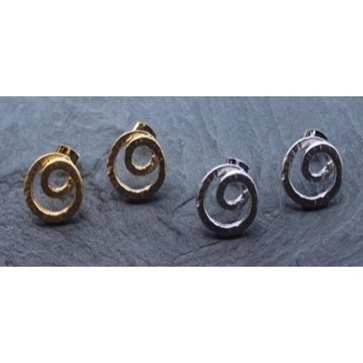 ピアス　モダン　ゴールド　シルバー　黒　うずまき　プレゼント　レディース