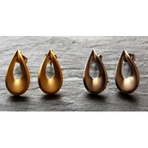 ピアス　モダンゴールド　シルバー　ティアドロップ　プレゼント　レディース