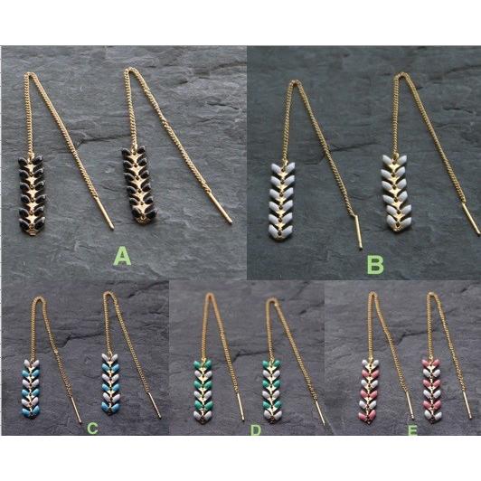 ピアス　モダン　ゴールド　白　黒　ターコイズ　かわいい　プレゼント　レディース