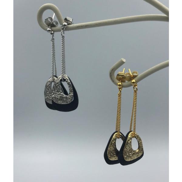 ピアス　モダン　ゴールド　シルバー　黒　おしゃれ　プレゼント　レディース