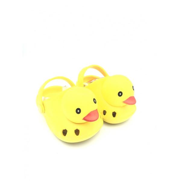 ベビーサンダル　ダック アヒル ヒヨコ 防水 子供 キッズ シリコン ビーチサンダル 男の子 女の子...