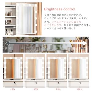 新登場モデル ドレッサーセット スライド鏡 大...の詳細画像5