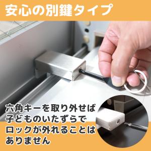 窓 ロック 防犯グッズ (鍵付き3個入り) 窓...の詳細画像2