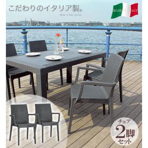 ガーデンチェアー 2脚セット 肘付き イス リ...の詳細画像4