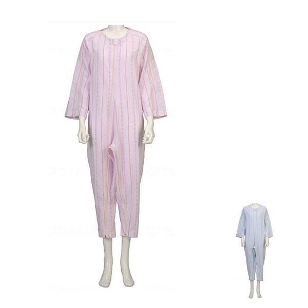 介護 つなぎ服 介護服 介護用つなぎ 夏用 パジャマ ソフトケアねまき フルオープンタイプ 薄手 竹...