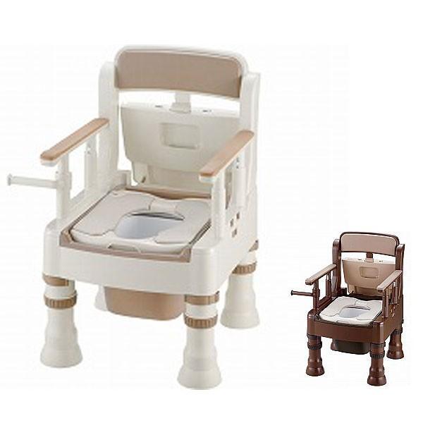 ポータブルトイレ きらく Mシリーズ ミニでか MY型 やわらか便座 リッチェル (ポータブルトイレ...