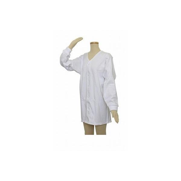紳士用前開きワンタッチタイプ肌着 テイコブらくホック肌着長袖 男性用S/M/L　幸和製作所UN07G...
