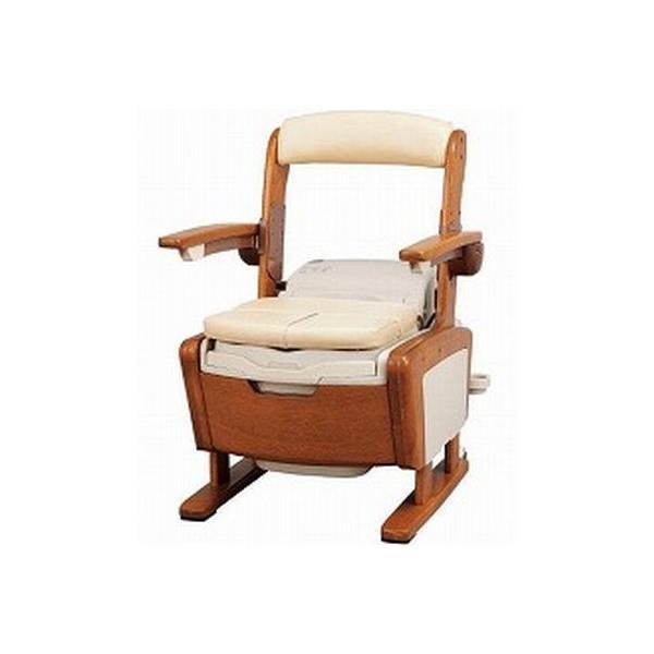 温水シャワー付きポータブルトイレ 家具調トイレ アロン化成 安寿 家具調トイレAR-SA1 シャワピ...