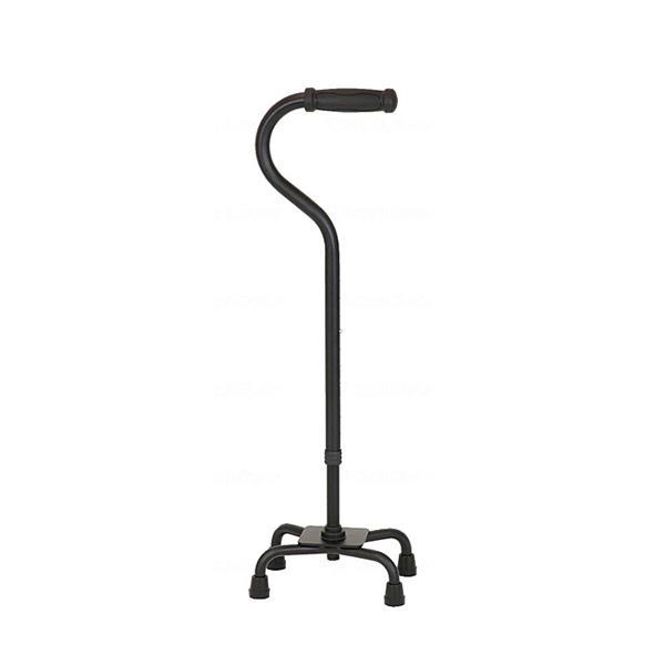 夢ライフ 4点ステッキ 9741 ブラック ウェルファン (介護 歩行補助 杖 つえ 4点杖) 介護...