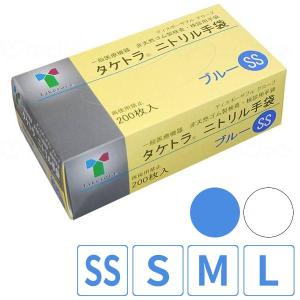 ニトリル手袋 薄手 200枚入り 箱 タケトラ (竹虎 耐久性