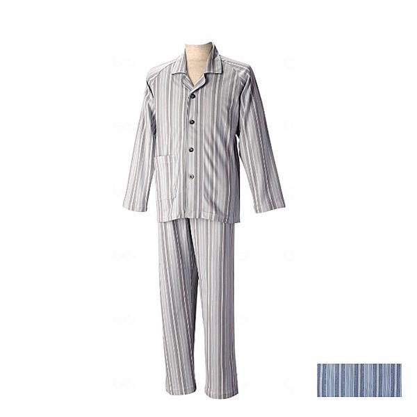 長袖パジャマ 紳士セット 通年用 SB2727 グンゼ  (介護用 パジャマ 綿100% オールシー...