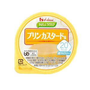 介護食 舌でつぶせる やさしくラクケア プリンカスタード味 20kcal 60g 82973→86894 ハウス食品 介護用品｜ekaigonavi