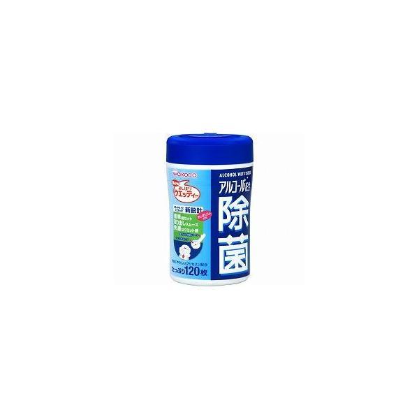 アルコール配合除菌ウエッティー ボトル 166715  120枚入り アサヒグループ食品 (手指 消...