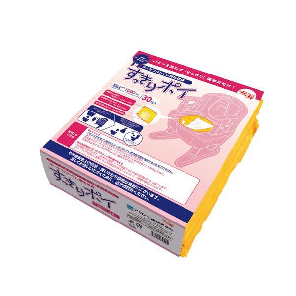 すっきりポイ 533-226 30枚入 アロン化成 (介護 トイレ ポータブルトイレ 簡易トイレ) ...