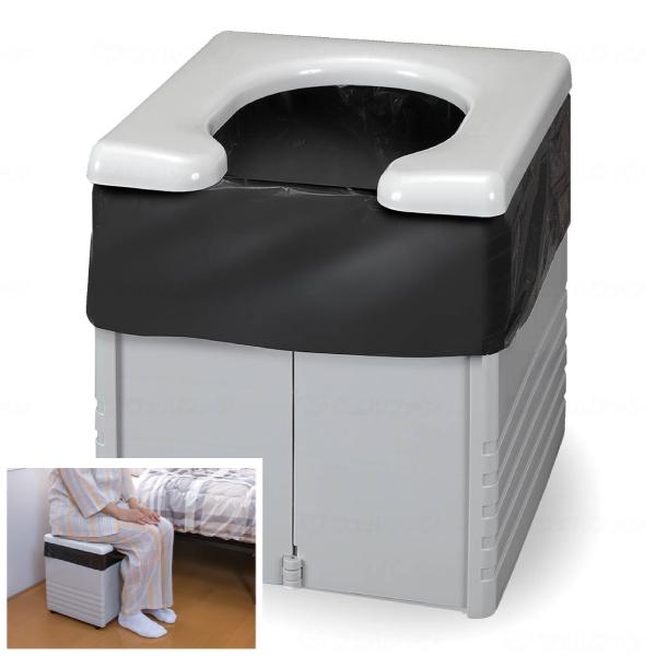 折りたたみ式 簡易ポータブルトイレ R-56 GY グレー ( 非常用 簡易トイレ 備蓄 キャンプ ...