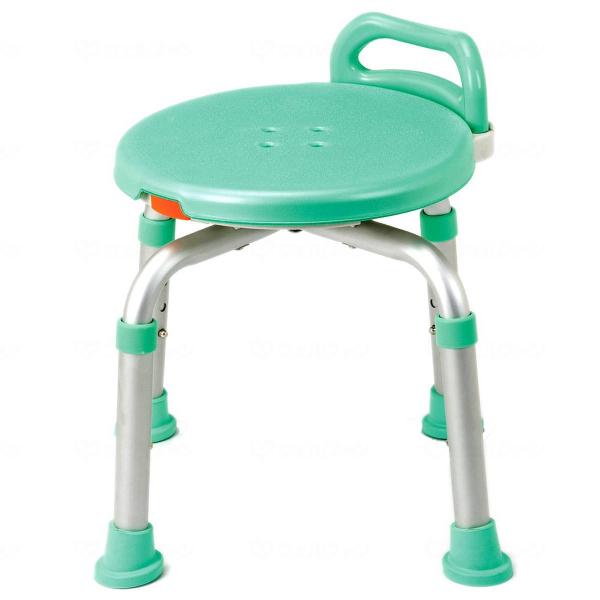 バスグッズ シャワーチェア お風呂 椅子 座面回転 らくらく回転チェア YK-360GR ライトグリ...