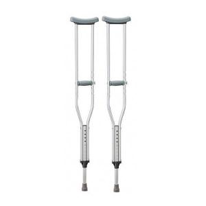 日進医療器 日本製 松葉杖 軽量 おしゃれ ワンタッチ アルミ製松葉杖