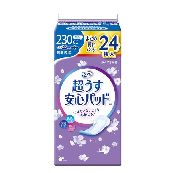 リフレ 超うす安心パッド まとめ買いパック 230cc　17969→18420　24枚 リブドゥコー...