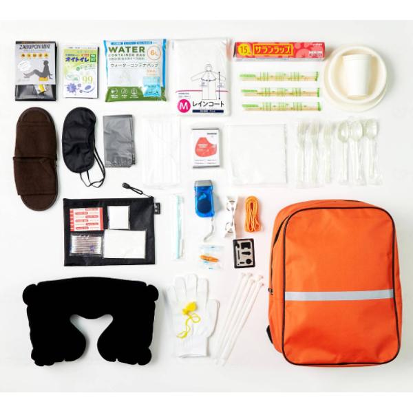 防災セット 非常用持ち出し袋 防災リュック33点セット WPB-BRS-33 和弘プラスチック工業 ...