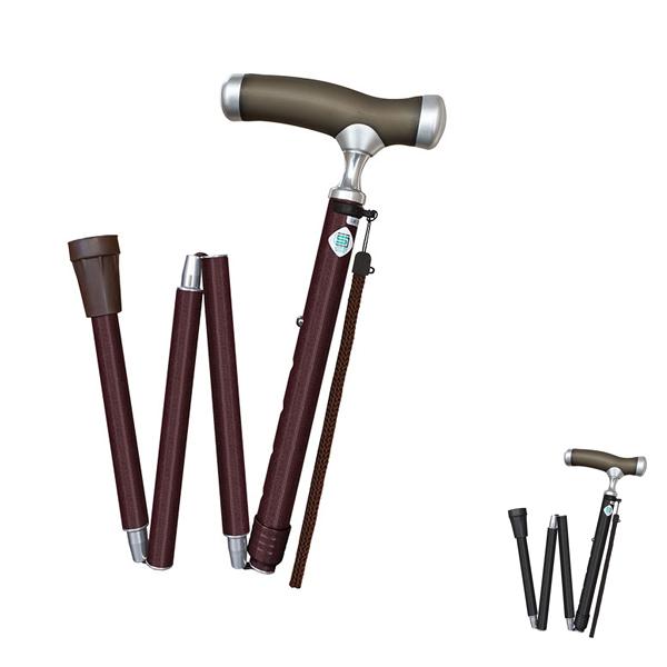 杖 ステッキ 折りたたみ やわらかグリップステッキ折畳 WB5317　WB5319 フジホーム 介護...