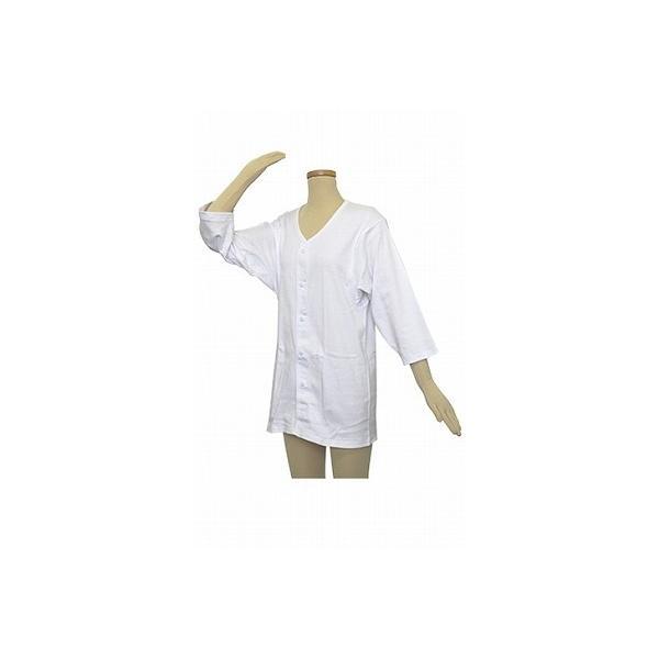 紳士用肌着 テイコブらくホック肌着7分袖　男性用M/L（綿100％　ホックタイプ　介護衣類）UN05...