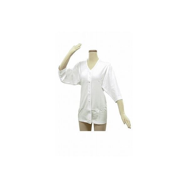 婦人用肌着 テイコブらくホック肌着7分袖　女性用M/L（綿100％　ホックタイプ　介護衣類）UN05...