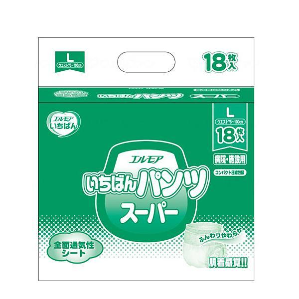介護用 オムツ 大人用紙おむつ パンツ型 G エルモア いちばんパンツ スーパー L 18枚 452...