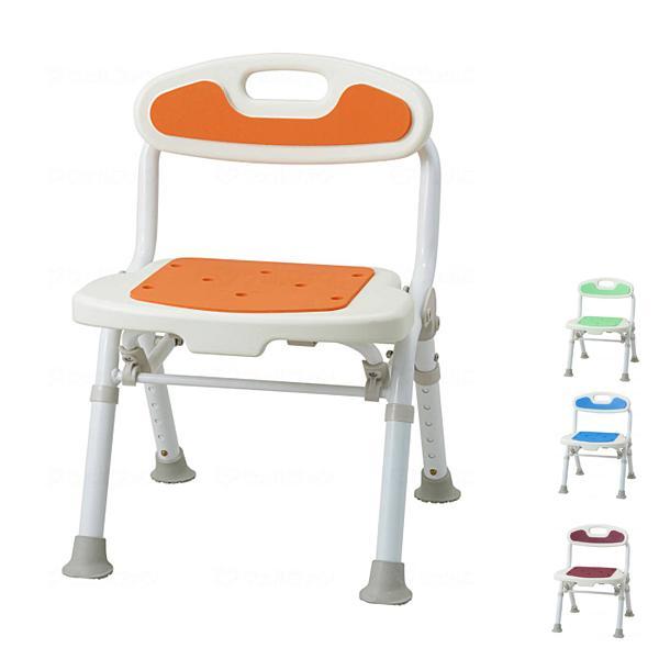 福浴 折たたみコンパクトシャワーチェア FKW-02 サテライト (介護用 風呂椅子 浴室 椅子 チ...