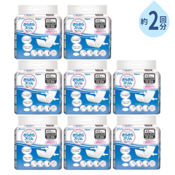 1ケース (8袋) 両面吸収 尿取りパッド 大人用紙おむつ用 約2回分吸収 尿とりパッド さらさらス...