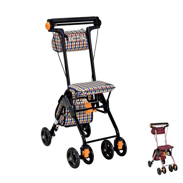 手押し車 高齢者 おしゃれ シルバーカー コンパクト テイコブナノンDX CPS02 幸和製作所  ...