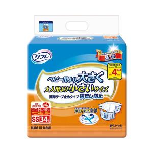 店頭用 リフレ 簡単テープ止めタイプ 横モレ防止 SSサイズ 16935→18097　34枚 リブドゥコーポレーション (介護 おむつ テープ止め) 介護用品｜ekaigoshop2