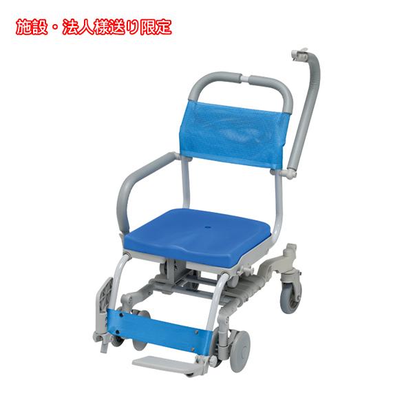 (法人様限定) シャワーキャリー 入浴用車椅子   シャワーラク 4輪自在 穴無しシート  SWR-...