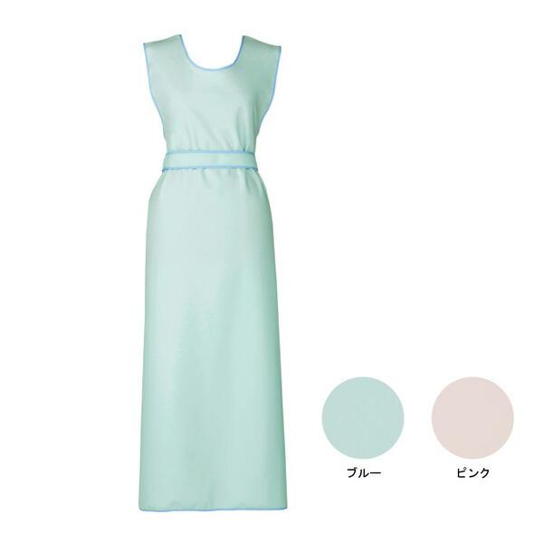 ブルー 入浴介助用エプロン Lフリー 100-47　100-48 亀屋 介護 介護用品