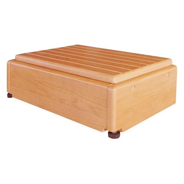 玄関台(木製) 昇降45W-30 640-050 (幅45×奥行30×高さ15〜22.5cm・4段階...