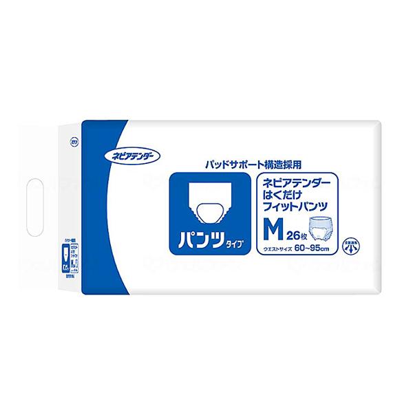 介護用 オムツ 大人用紙おむつ パンツ型 ネピアテンダー はくだけフィットパンツ M　49301　2...