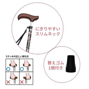 杖 おしゃれ 女性 ステッキ 夢ライフステッキ...の詳細画像1