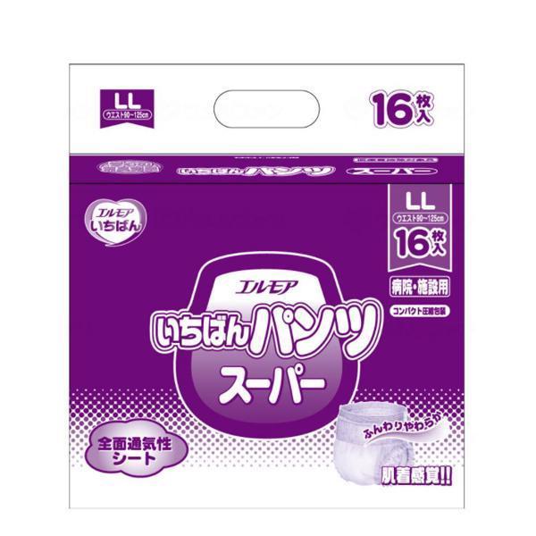 介護用 オムツ 大人用紙おむつ パンツ型 G エルモア いちばんパンツ スーパー LL 16枚 45...