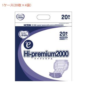 (1ケース) エルモア いちばん＋e ハイプレミアム2000　455121　1ケース(20枚×4袋) カミ商事 (介護 尿取り パッド) 介護用品｜ekaigoshop