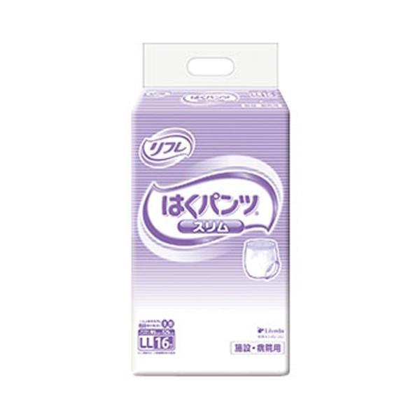 介護用 オムツ 大人用紙おむつ パンツ型 業務用 リフレ はくパンツ スリムタイプ LL 16枚 1...