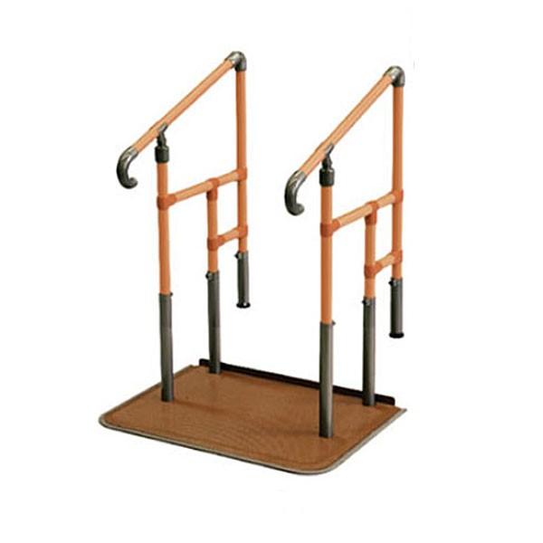 (代引き不可) あがりかまち用 たちあっぷ 両手すり CKE-01-1 ステップ台無 矢崎化工 (手...