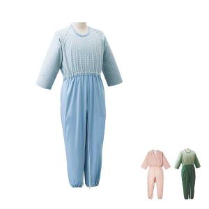 フットマーク介護パジャマ 介護つなぎ服Lサイズ（通年用 介護用寝巻き