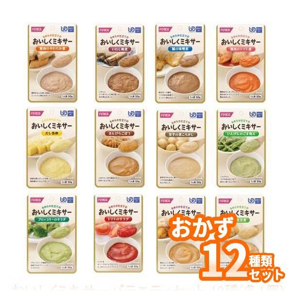 介護食 レトルト ミキサー食 やわらか食 かまなくてよい 12種セット おいしくミキサー バラエティ...