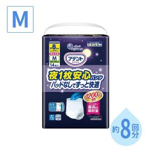 アテント 紙パンツ用夜1枚安心パッド 4回吸収28枚×8パック アテント 夜1枚安心パンツ M 男女共用 パッドなしでずっと快適