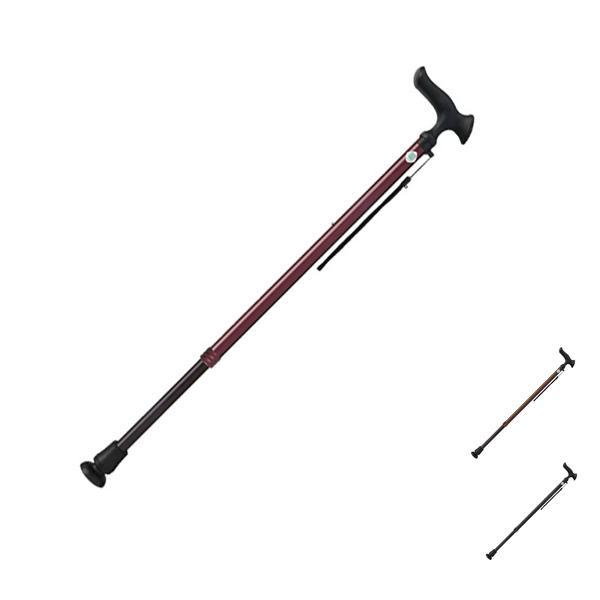 杖 ステッキ おしゃれ 男性 女性 長身 スリムネック 握りやすい かるがも E22 伸縮 フジホー...