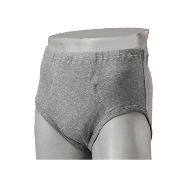 尿漏れパンツ 男性 安心パンツ ブリーフ50 紳士用 グレー B4854C S M L LL 川本産...